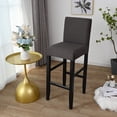 thumbnail image 4 of Rosnek Stretch Bar Stool Cover, Pub Counter Stool Chair Slipcover for Dining Room Cafe Furniture Chair Seat Cover Stretch Protectors Non Slip with Elastic Bottom, 4 of 8