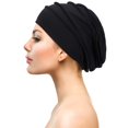 thumbnail image 2 of Gorro de dormir elástico suave y moderno, gorro holgado para mujer, para dormir, para quimioterapia, pérdida de cabello, gorros para mujer, 2 of 5