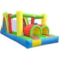 thumbnail image 1 of YARD Rainbow Rancer Inflatable Bouncer Bounce House Obstacle Course Kids Outdoor Game with Blower, 1 of 6