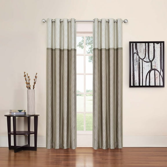 Eclipse Arno Thermalayer Blackout 52 x 84 Curtain Panel in Latte