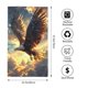 thumbnail image 2 of Fotbe Golden Sky Bald Eagle Toalla Premium con Patrón, Toalla de Microfibra de Secado Rápido, Ligera y Altamente Absorbente (27.5x16in), Ideal para Uso Diario, 2 of 6