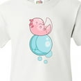 thumbnail image 4 of Inktastic Cute Axolotl Sitting on a Bubble Youth T-Shirt, 4 of 5