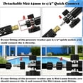 thumbnail image 2 of 2-in-1 High-Pressure Car Washer Nozzle Accessories, Leak-Proof Quick Connector with Smooth Switch Valve, Foam Cannon & Spray Gun Adapter, 1/4 Inch Quick Connect Pressure Washer Attachment, 2 of 6