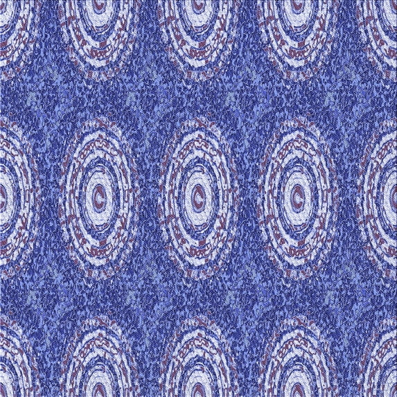 Ahgly Company Machine Washable Indoor Square Transitional Denim Blue Area Rugs, 5' Square