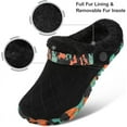 thumbnail image 3 of L-RUN Womens Mens Furry Slides House Slippers Fuzzy Fluffy Memory Foam Bedroom Slippers Clogs, 3 of 6
