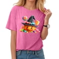 thumbnail image 6 of Godom Fall Pumpkin Shirts Womens Casual Autumn Graphic Tees Halloween Tops, 6 of 7