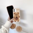 thumbnail image 4 of Apply to iPhone 14 Pro Case Kawaii Phone Cases,Cute Cartoon Bear Phone Case with Keychain Teddy Bear Phone Case 3DSoft Silicone Shockproof Protective Case for iPhone 14 Pro Women Girls, 4 of 14