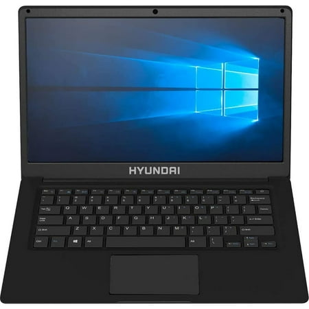 Hyundai Thinnote-A, 14.1" Celeron Laptop, 4GB RAM, 64GB Storage, Expandable 2.5" SATA HDD Slot, Windows 10 Home S Mode, English - Black - (Open Box)