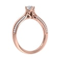 thumbnail image 2 of 1/2 Carat Round Diamond Solitaire Engagement Ring Band in 14K Rose Gold (Ring Size 8.25), 2 of 4
