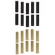 thumbnail image 1 of Cápsulas de botella retráctiles para botellas caseras, paquete de 200 piezas - 100xBlack-30mm, 100xGold-32mm, 1 of 3