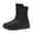Black, variant on Women's Winter Warm Non-Slip Fur Lined Snow Boots Comfortable Outdoor Slip-On Wedge Waterproof Ankle Boots for Walking Vacation and Cold Weather