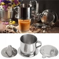thumbnail image 4 of Billuyoard Filtro de goteo, colador a presión, taza, taza, dispositivo de filtrado a prueba de herrumbre, infusor, cafetera, sin rebabas, suministros de Juegos de servir café y té Billuyoard HA017216-00, 4 of 6