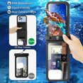 thumbnail image 5 of Waterproof Phone Pouch, Takfox [Up to 7" Large] 2 Pack Universal IPX8 Waterproof Cell Phone Case Dry Bag for iPhone 14 Pro Max/13/12/11/SE/8,Galaxy S23 Ultra/S22/S21 for Vacation- Black, 5 of 11