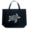 thumbnail image 1 of LA Pop Art Large Word Art Tote Bag - Turtle, 1 of 2