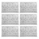 thumbnail image 1 of Plastic White Waterproof Placemats Set of 6 for Dining Table Wipe Clean Washable Tablemats PVC Tabl, 1 of 5