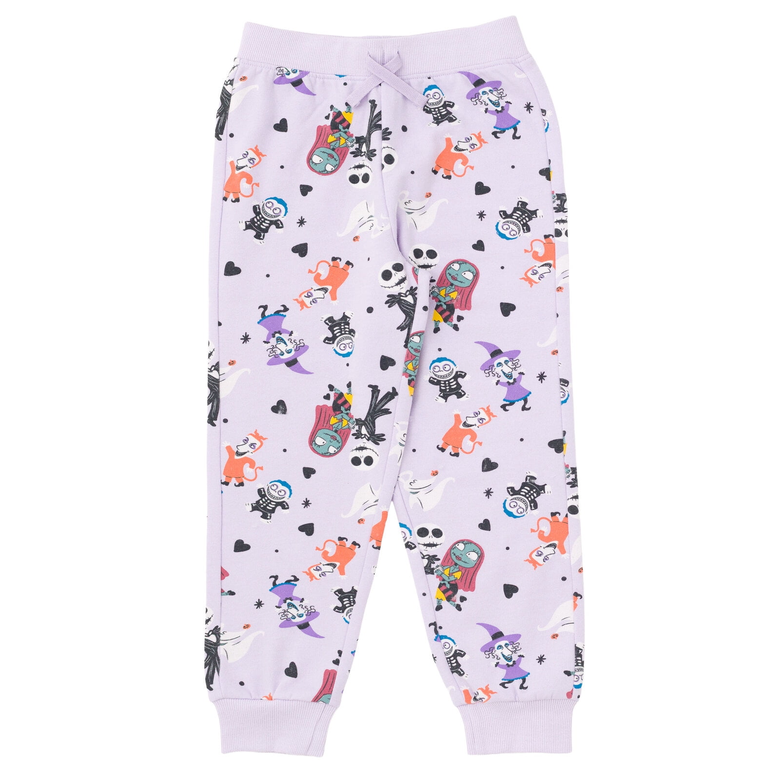 Disney Nightmare Before Christmas Jack Skellington Sally Zero Fleece Pullover Sweatshirt and Jogger Pants Outfit Set Toddler to Big Kid