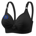 thumbnail image 3 of SROBPTY Plus Size Bras for Women, Womens Everyday Bras, Women Wireless Push Up Breathable T Shirt Comfortable Everyday Bras Black,XXL, 3 of 5