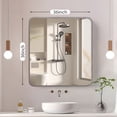 thumbnail image 7 of EDX Bathroom Mirror 36"x 36" Wall Mirror with Rectangular Metal Frame, Silver, 7 of 7