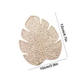 thumbnail image 3 of TIMIFIS Storage Rack Monstera Mat Gold Stamped Pvc Mat Creatives Red Wine Mat Avoid Scalding Insulation Coffee Mat Tea Mat Holiday Gifts Mother's Day Gifts Kitchen Gadgets, 3 of 6