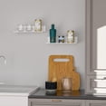 thumbnail image 3 of Estante Flotante de Acrílico, Pequeño Estante de Almacenamiento, Decoración de Pared para Baño, Sala de Estar, ., 3 of 7