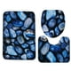 thumbnail image 1 of Juego de alfombras de baño con estampado de piedra 3D, alfombrillas de baño antideslizantes, alfombrillas decorativas para asiento de inodoro, alfombra 3 piezas seitruly JJ25267-07, 1 of 5