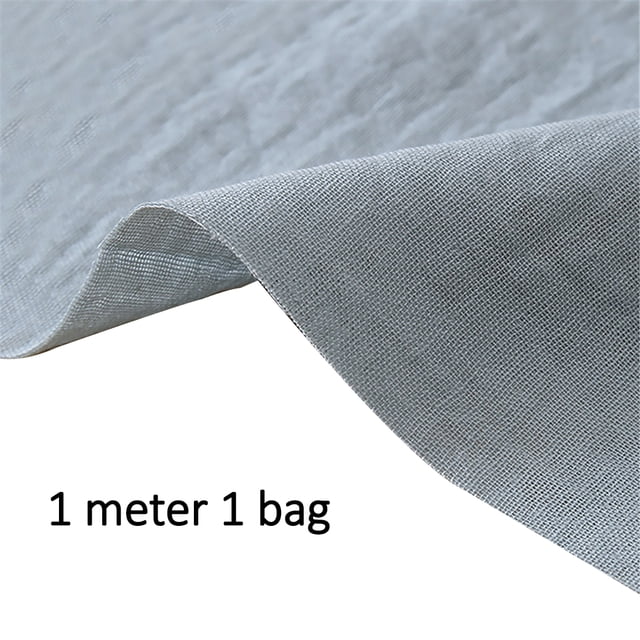 Tela de gasa de algodón para coser, tela de gasa de algodón de doble capa, servilleta de bebé, baberos, tela de bricolaje, gris azul Methold HA6331-06B