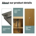thumbnail image 5 of FFZ 28 inch Freestanding Bathroom Vanity with Stainless Steel Sink, 2 Soft Close Doors, Oak, 5 of 8