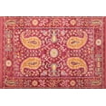 thumbnail image 1 of Ahgly Company Machine Washable Indoor Rectangle Traditional Basket Ball Orange Area Rugs, 5' x 8', 1 of 7