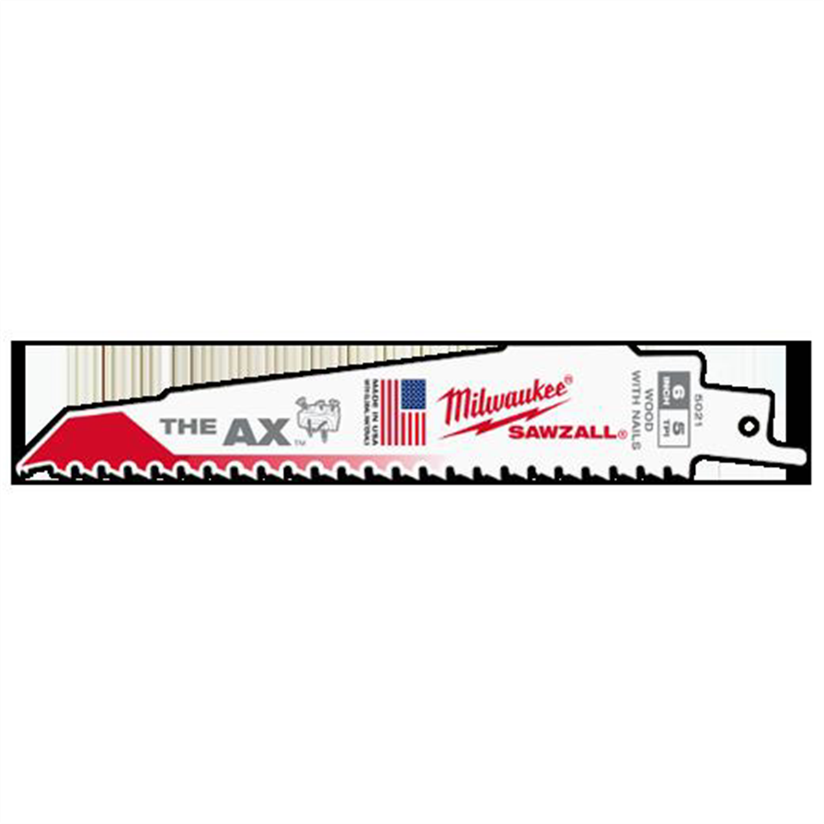 Milwaukee Tool 6" 5 TPI The Ax Sawzall  Blade (25 Pk)