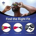 thumbnail image 5 of Frogglez Masterz Swim Goggles for Adults & Teens - Black, 5 of 6