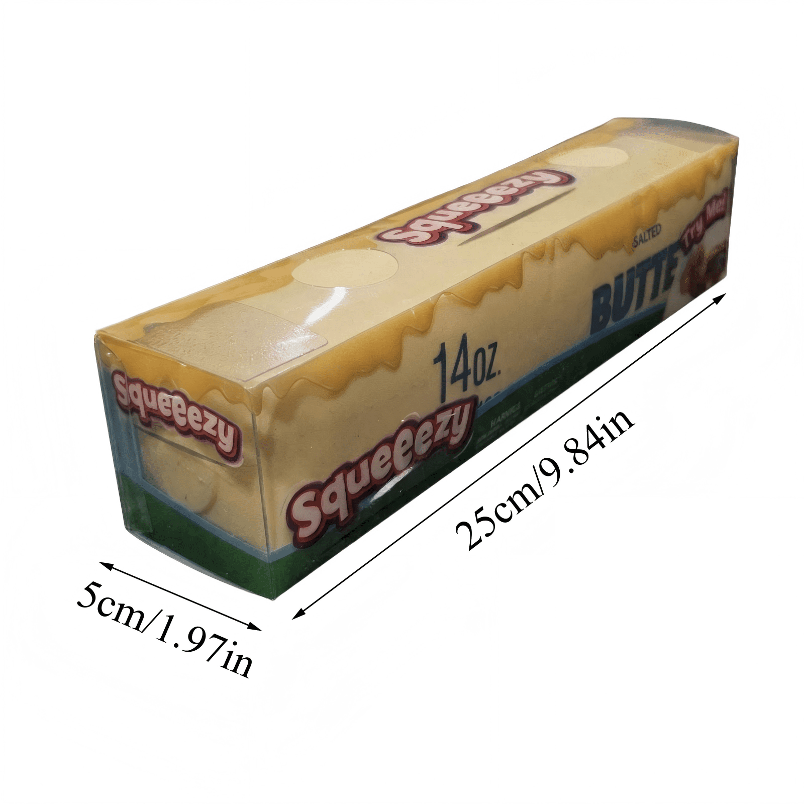 14oz Big Squeezy Butter Toy - Jumbo Butter Stick Squishy - Realistic Slow Rising Food Fidget Toy for Stress Relief & Anxiety Relaxation 2026