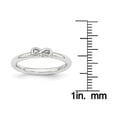 thumbnail image 4 of Sterling Silver Rhodium Infinity Symbol Ring, 4 of 7