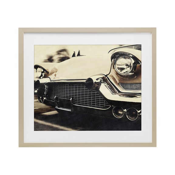 Stupell Industries Traditional Vintage Ride Headlights Birch Framed Print Under Glass, 16 x 13, by Marcus Prime