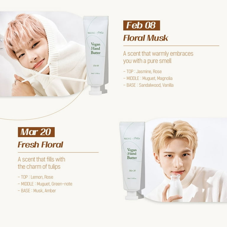 Nacific x Stray Kids Korean Vegan Hand Butter 8 PCS Set with