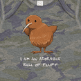 thumbnail image 4 of Inktastic I Am an Adorable Ball of Fluff Cute Kiwi Bird Boys or Girls Baby Bodysuit, 4 of 5