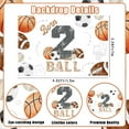 thumbnail image 6 of Born Two Ball Birthday Decorations Sports Theme 2nd Birthday Party Decorations with Born 2 Ball Birthday Backdrop Banner for 2 Years Old Basketball Decors, 6 of 7