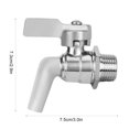 thumbnail image 4 of Grifo de cerveza con espiga de cerveza, grifo dispensador de cerveza de acero inoxidable, para cocina y hogar LYUMO Grifo de cerveza con espiga de cerveza, 4 of 6