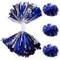 thumbnail image 1 of Cheering Props 4Pcs Non-shedding Cheerleading Pom Poms For Football Basketball Holidays Handle Design Lightweight, 1 of 4