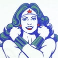 thumbnail image 4 of DC Comics Wonder Woman T-Shirt Men's Power Pose Adult Ringer Tee, 4 of 5