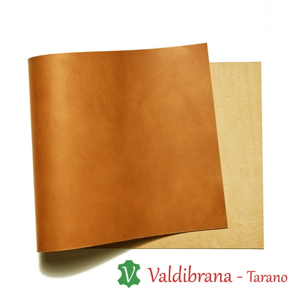 Valdibrana Conceria, Tarano, Italian Vachetta Leather, Panel, Biscuit