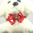 thumbnail image 4 of Christmas Small Pet Collar Tie Adjustable Necktie Handmade Party Accessory Decoration Xmas Gift, 4 of 9