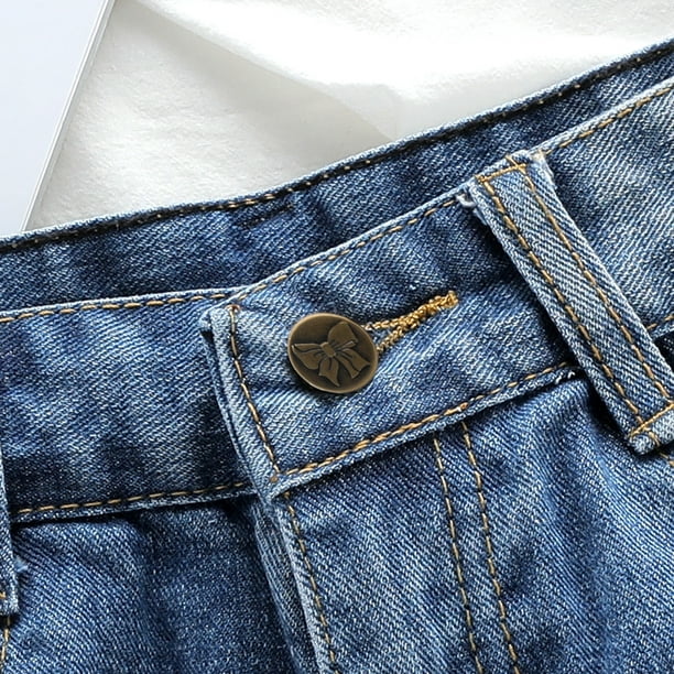 Bouton Coiry 8pcs pour jeans, boutons métalliques amovibles sans