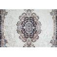 thumbnail image 6 of Ladole Rugs Distressed Argyle Flatweave Traditional Indoor Area Rug - Premium Room Decor Carpet for Living Room, Bedroom, Kitchen, Patio, and Office - Grey and Blue, 8x10 (7'10"x10'5", 240cm x 320cm), 6 of 6