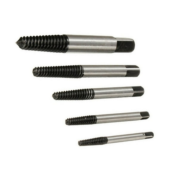 wendunide 5PCS Screw Extractor Drill Bits Guide Broken Damaged Bolt Remover Red