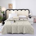 thumbnail image 6 of Deeceymbur Summer Air Conditioning Cooling Quilt Lightweight Breathable Washable Cotton Blend Comforter Gift, 6 of 6