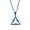 Blue & Silver Plated, variant on Men's Gold Plated Star of David Necklace in Stainless Steel - Hypoallergenic Necklace for Men - Fine Jewish Star Pendant Necklace