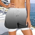 thumbnail image 2 of VBVC Women's Drawstring 2-in-1 Athletic Shorts , High Waisted Running Shorts For Women,Ladies' Double Layer Active Shorts with Pockets,Black,S-2XL, 2 of 7