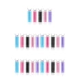thumbnail image 2 of Vogacara Hair Clips Bangs Peluquería Peluquería Horquillas Lazy Curly Tube Portable Travel Lavable Rizadores Rodillos 5PCS Color al azar Type2 NO2 Vogacara  CBP258945, 2 of 6
