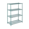thumbnail image 2 of Global Industrial 24487G 48 x 24 x 74 in. Nexel Poly-Z-Brite Wire Shelving, Green, 2 of 4