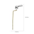 thumbnail image 2 of MYG Levier de Chasse d'Eau pour Réservoir de Toilette, Finition Chromée, Raccords de Poignée, Outils de Remplacement, 2 of 9